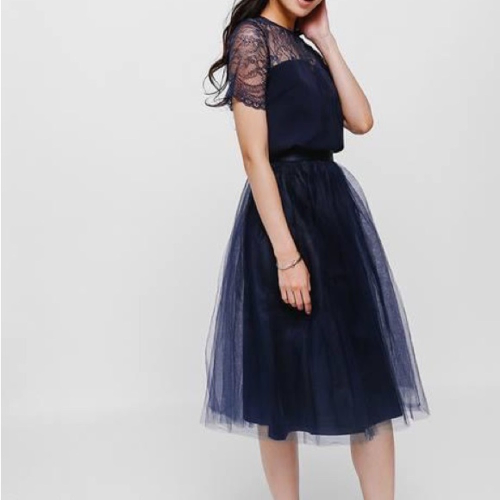 New Love Bonito Tulle Midi Skirt Size XS
